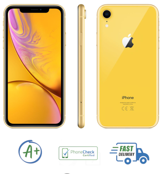 Apple iPhone XR A1984 All GB's and Colors. T-Mobile/Sprint - Warranty - B Grade