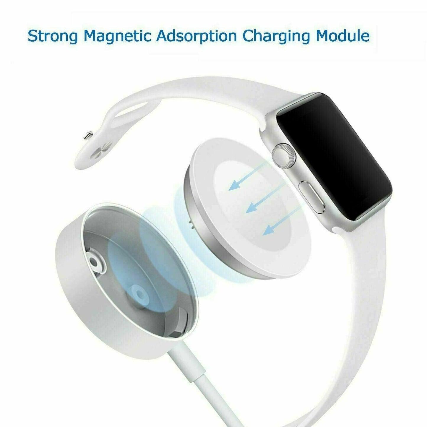 Magnetic Charger For Apple Watch Series SE/6/5/4/3/2/1 In Box. USB Cable Charger